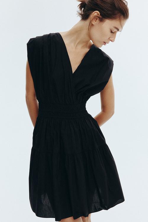 Cotton dress - black