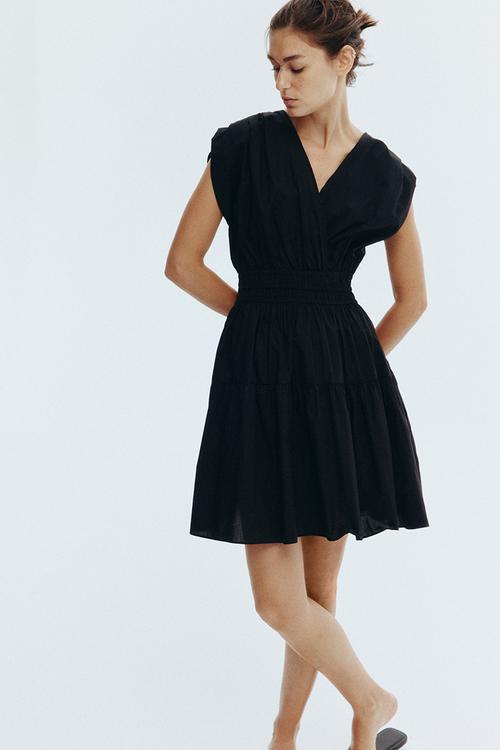Cotton dress - black