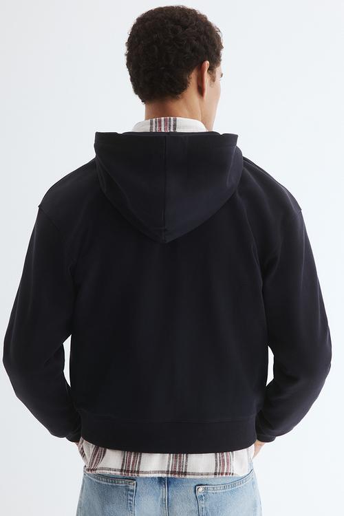 Loose fit zip-through hoodie - navy blue/harbor city