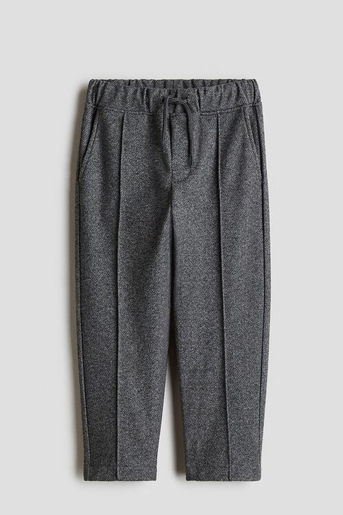 Crease-leg joggers - dark grey