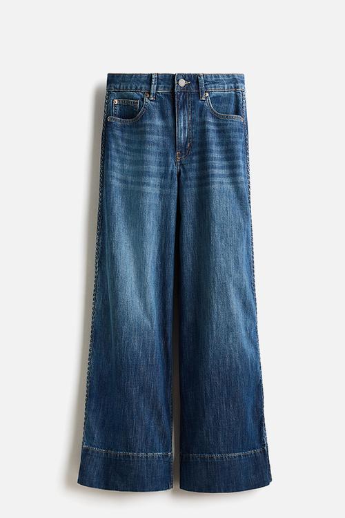 Wide high jeans - denim blue