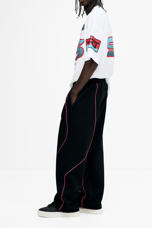 Relaxed fit sweatpants - black