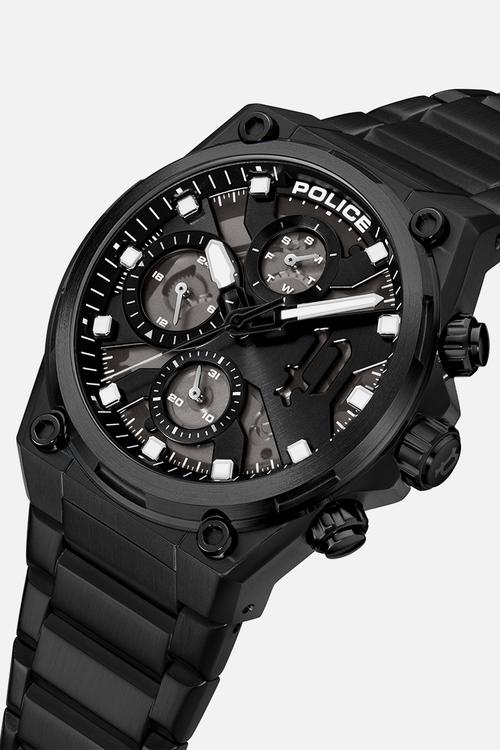 IP Case Bl Dial teel Bracelet Strap - Black