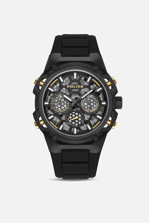 IP Case Bl Dial IP Rubber Strap - Black