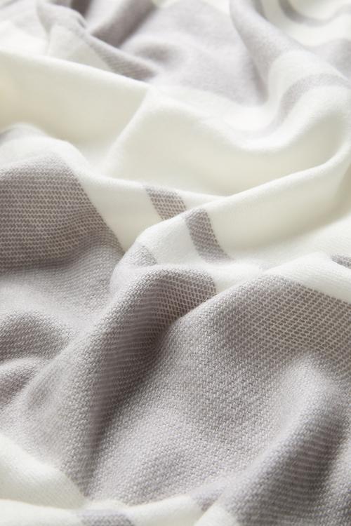 Melody Stripe Throw - Wild Dove/Natural