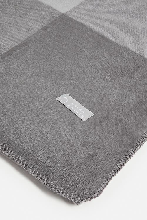 Top Suede Bed Throw - Iron/Wild Dove