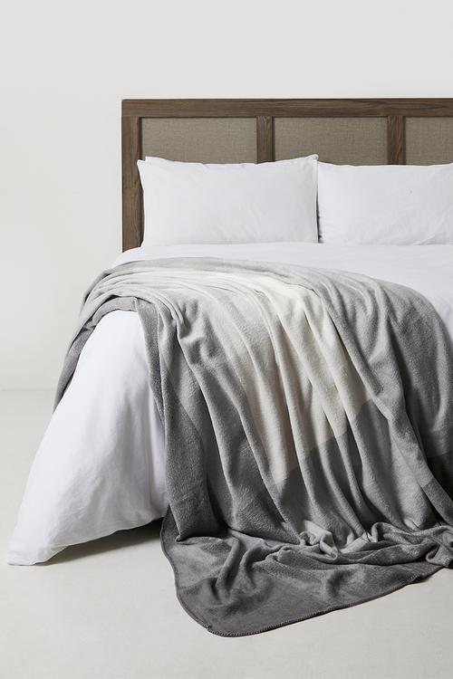 Top Suede Bed Throw - Iron/Wild Dove