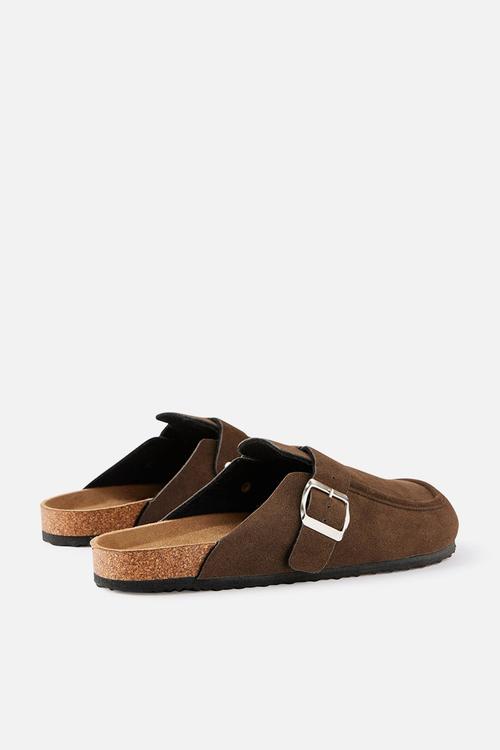 Rex loafer mule - choc nubuck