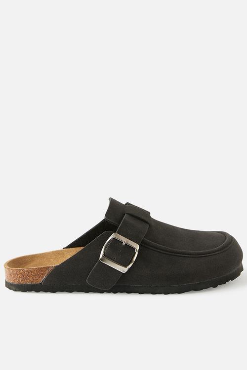 Rex loafer mule - black nubuck