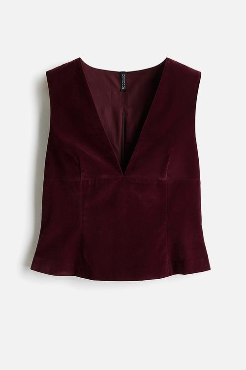 Vest top - burgundy