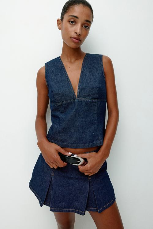 Vest top - denim blue