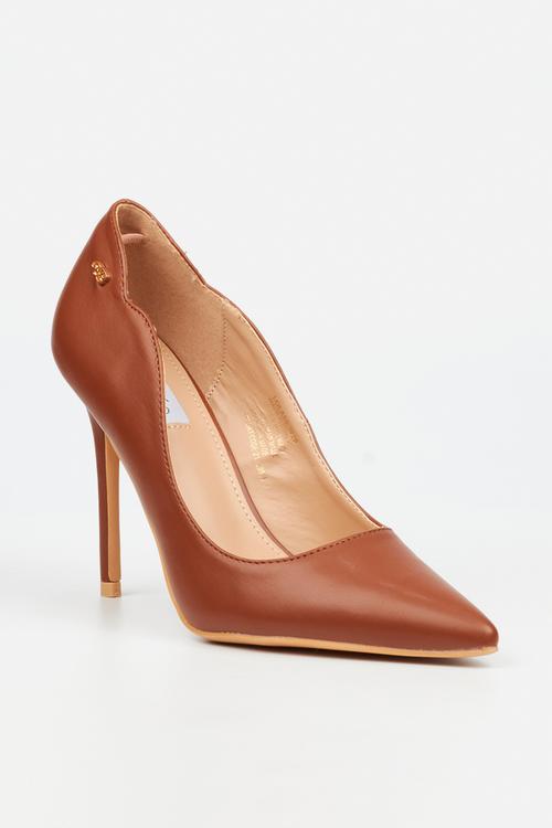 Lola 58 classic scallop heel - tan