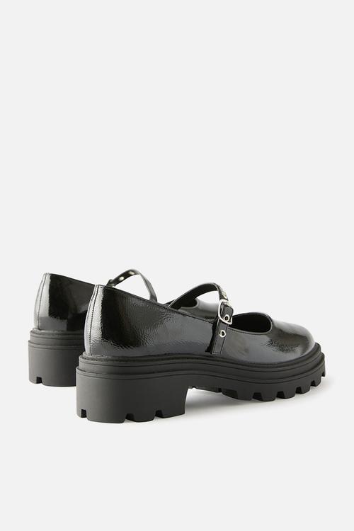 Jordyn Chunky Loafer - black patent.