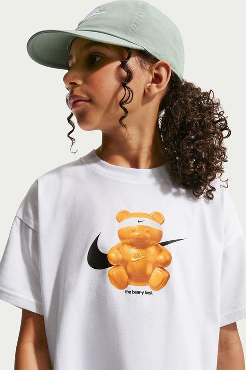 Girls Nike Sportswear Boxy Bear Tee