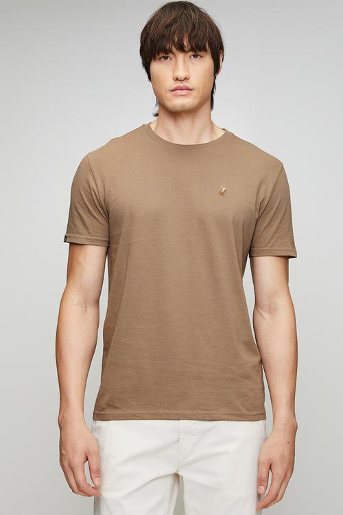 Lucas Essential Crew Neck Short sleeve Tee - Taupe