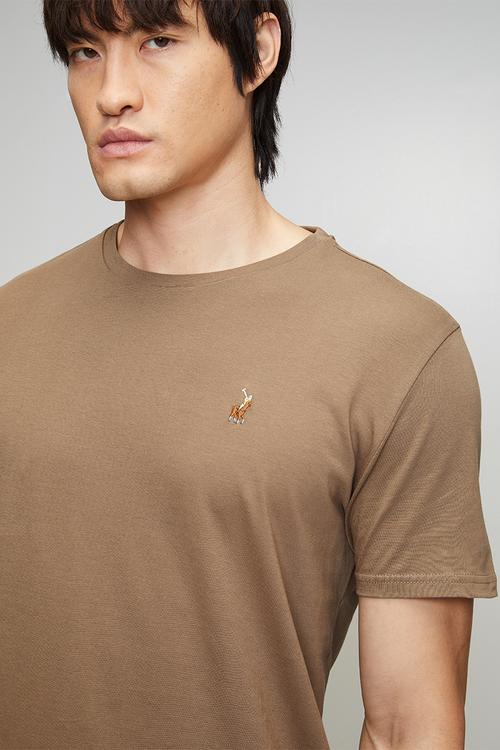 Lucas Essential Crew Neck Short sleeve Tee - Taupe