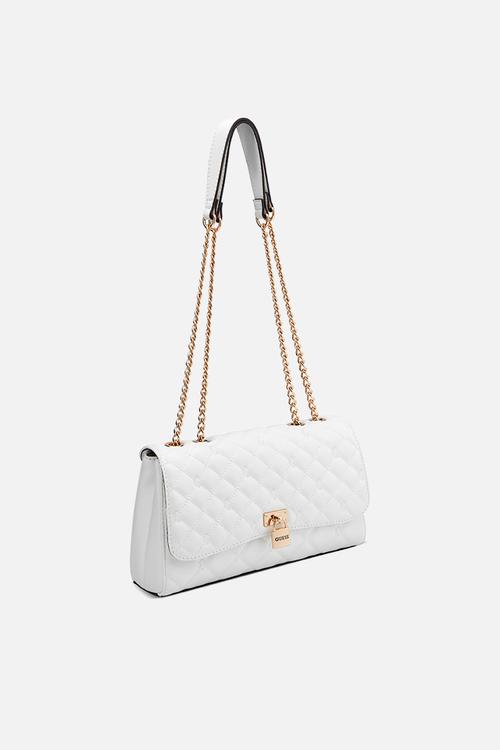Ramona Convertible Crossbody Flap Bag-White