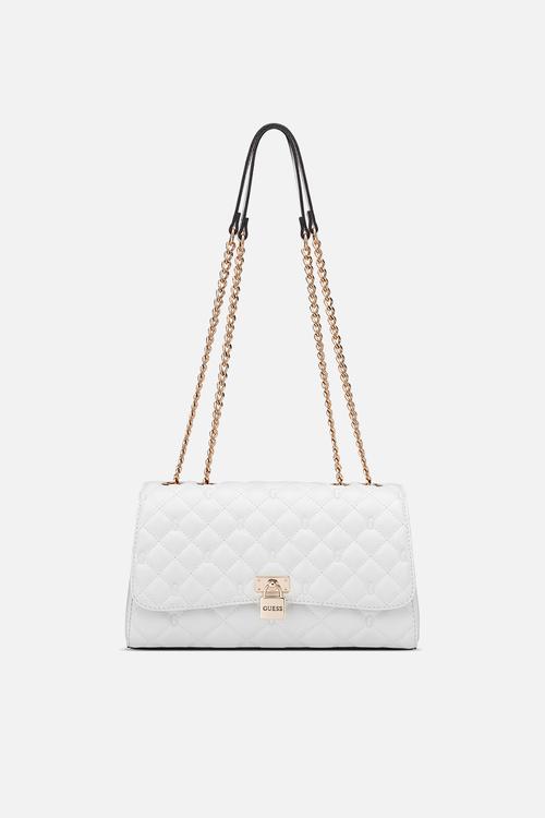 Ramona Convertible Crossbody Flap Bag-White