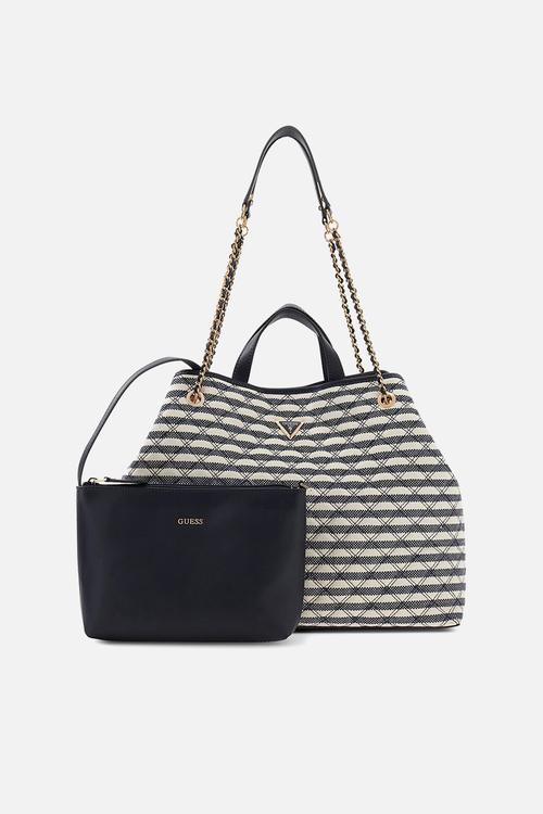 Giully Large 2 In 1 Tote Bag - navy
