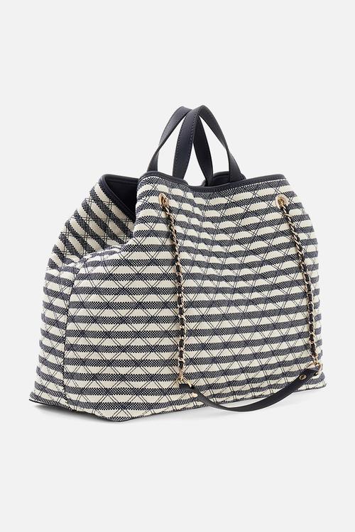 Giully Large 2 In 1 Tote Bag - navy