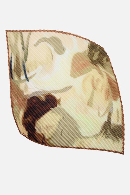 Plisse neckerchief - light yellow