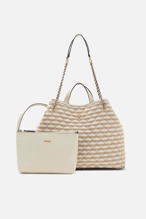 Giully Large 2 In 1 Tote Bag - Taupe