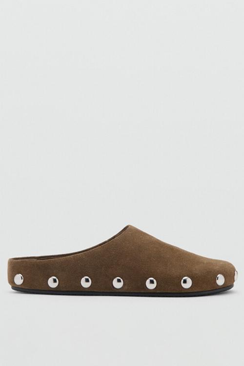 Clog suede mule - light/pastel brown