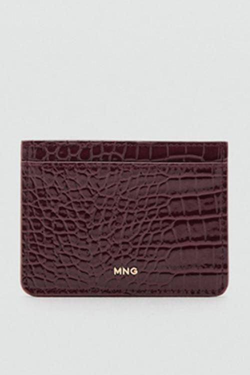 Victoria card holder-dark red