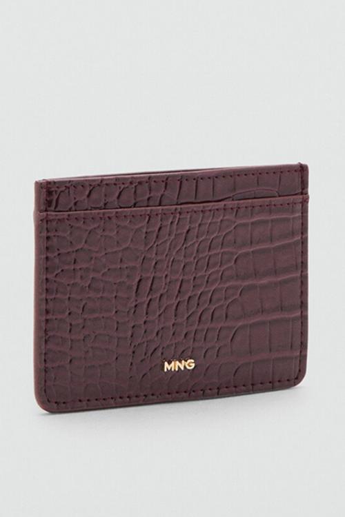 Victoria card holder-dark red