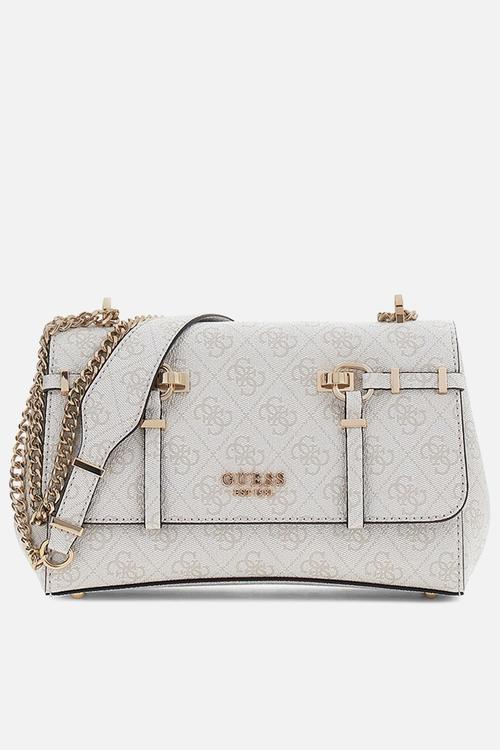 Leona Logo Convrtbl Crossbody Flap Bag - Bone Logo