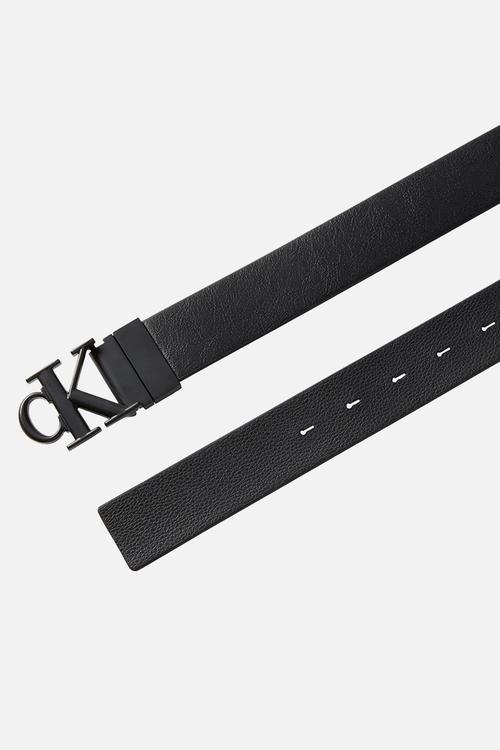 Ck Buckle Tumbled 35Mm Adj/Rev - Black/Black/Matte Black