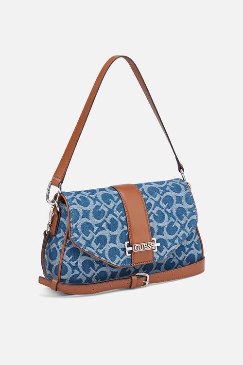 Erika Flap Crossbody Bag - Denim