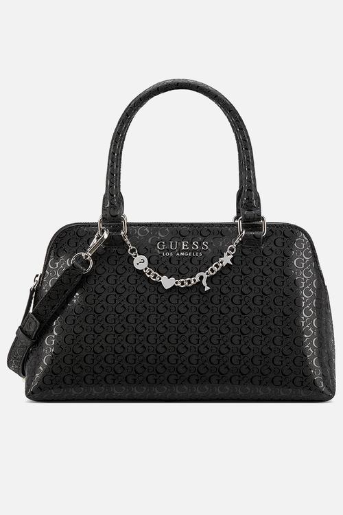 Lacy satchel bag- coal