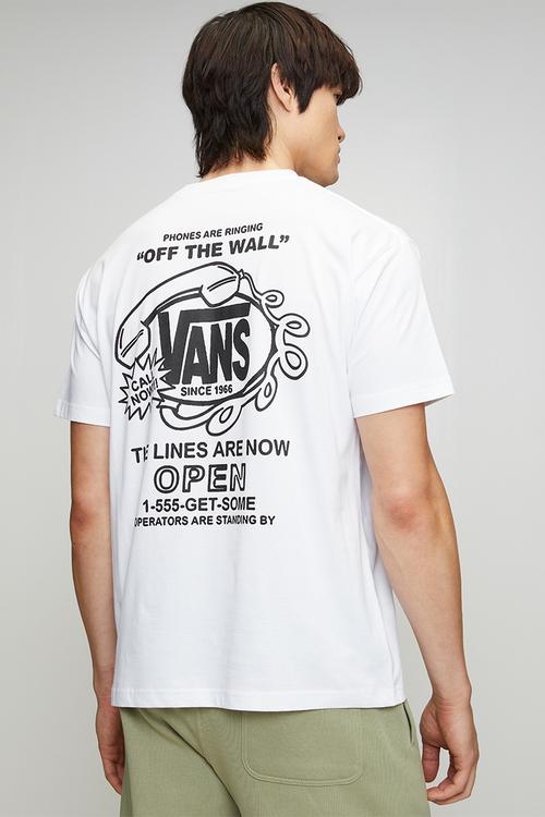 Hot Lines Short Sleeve Tee - white 
