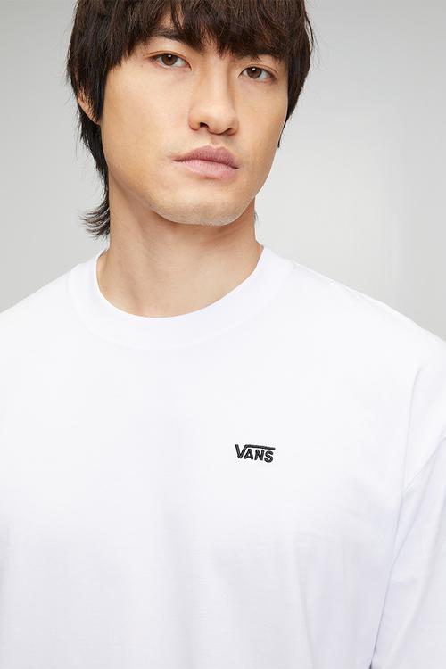 Left Chest ii Loose Long Sleeve - White