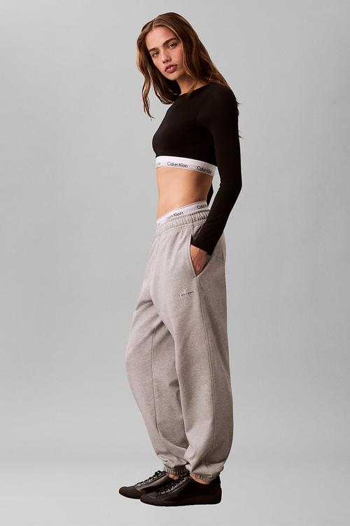 Monologo foil french terry jogger - heroic grey heather