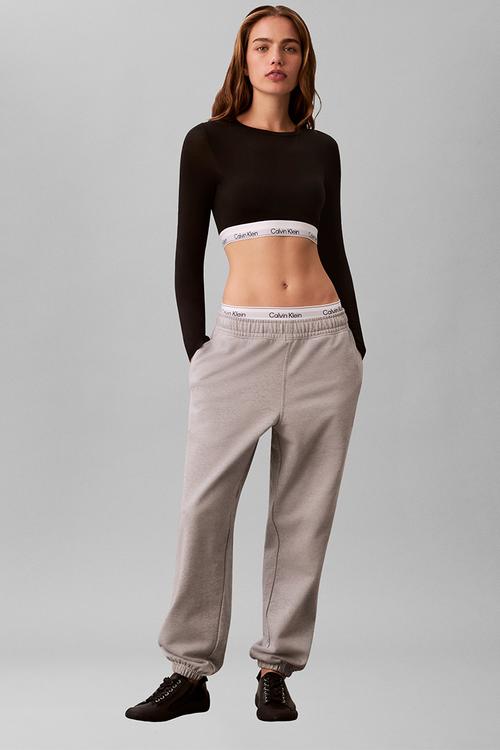 Monologo foil french terry jogger - heroic grey heather