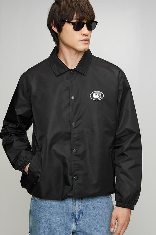 Torrey Nylon Coaches Jacket 2.0 -  black-white