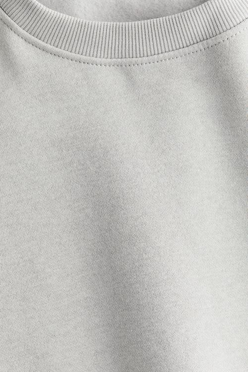 Crew-neck sweatshirt - light grey