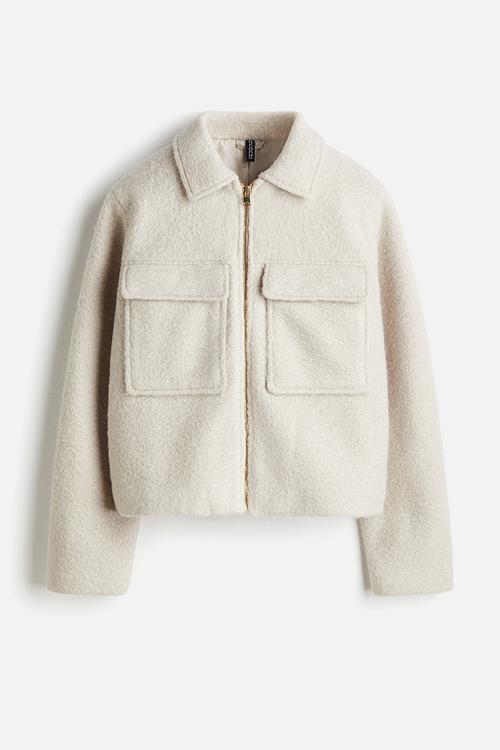 Boucle jacket - light beige