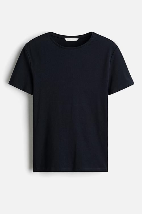 Fitted t-shirt - navy blue