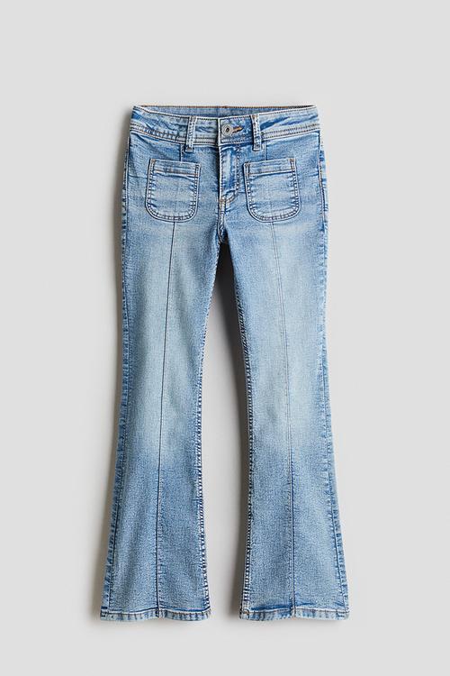 Flared leg low jeans - light denim blue