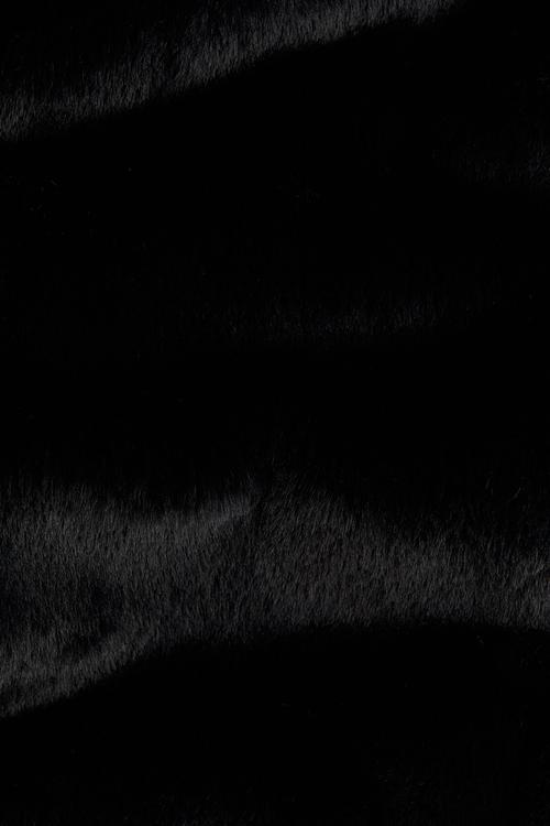Fluffy jacket - black