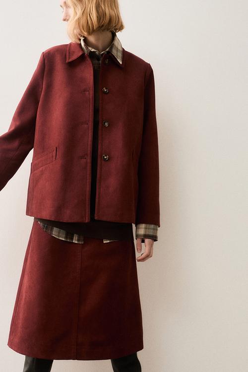 Midi skirt - burgundy