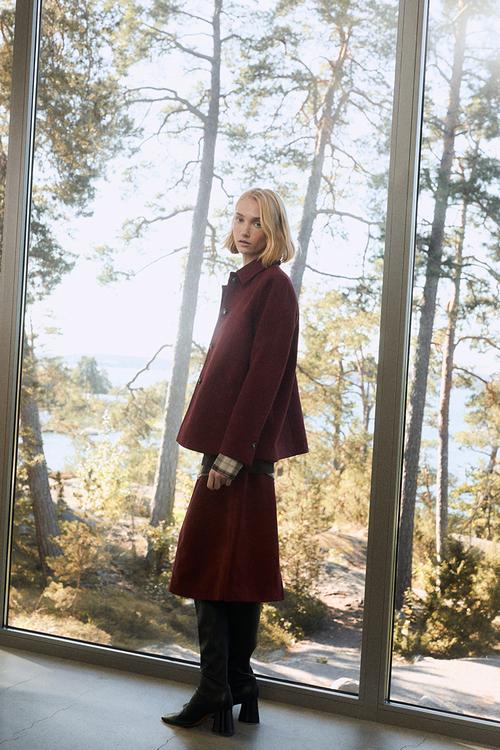 Midi skirt - burgundy