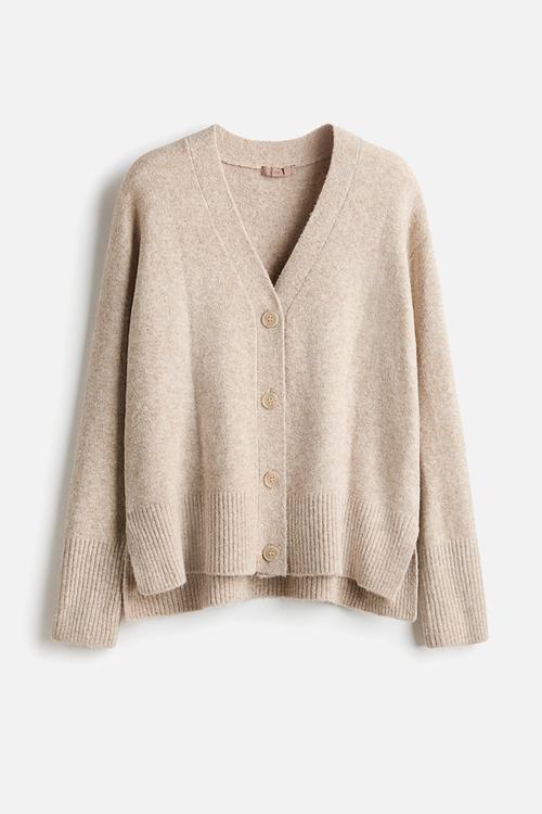 Cardigan - beige marl