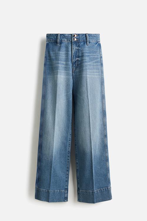 Wide high jeans - denim blue
