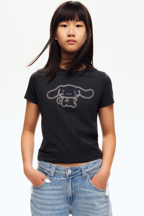Printed t-shirt - dark grey/cinnamoroll