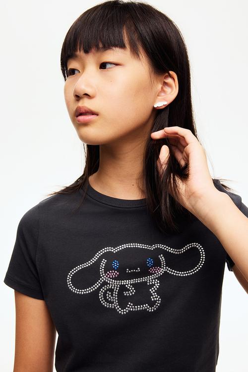 Printed t-shirt - dark grey/cinnamoroll