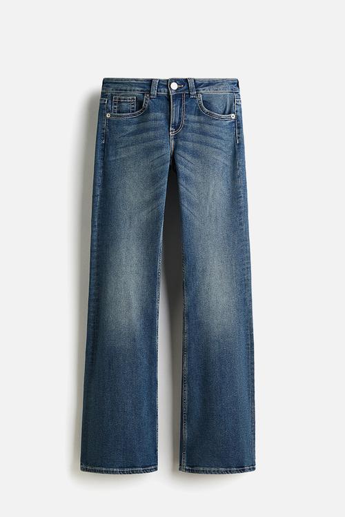 Flared low jeans - denim blue
